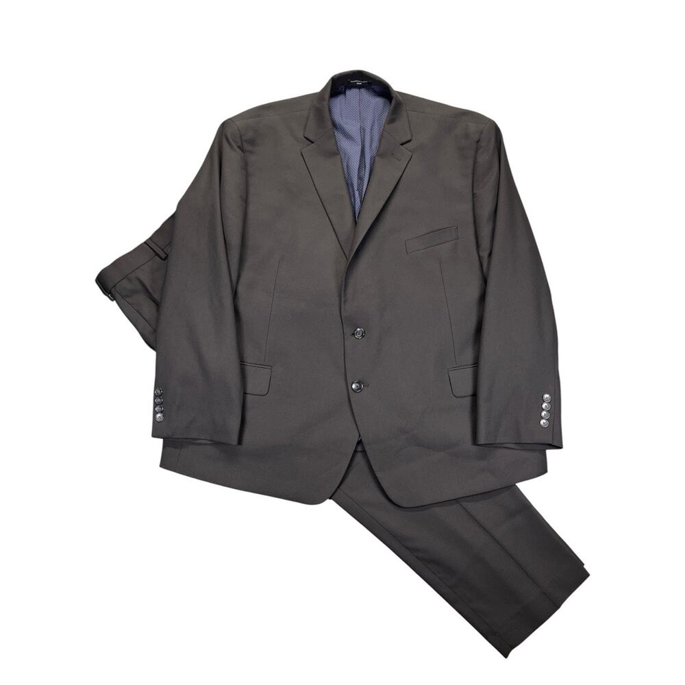 Shaquille O’Neal XLG Men’s Suit Jacket 54S & Pants 46x30 Black 2‑Piece Set